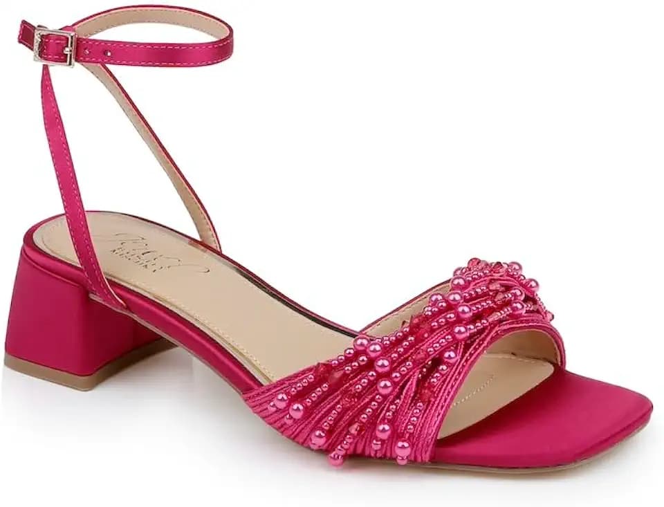 Jewel Badgley Mischka Fallon Block Heel Sandals