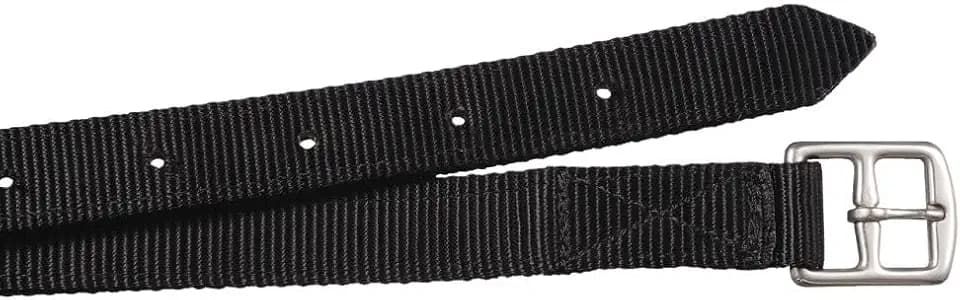 Tough 1 Equitare Nylon Stirrup Leathers - Youth - Black