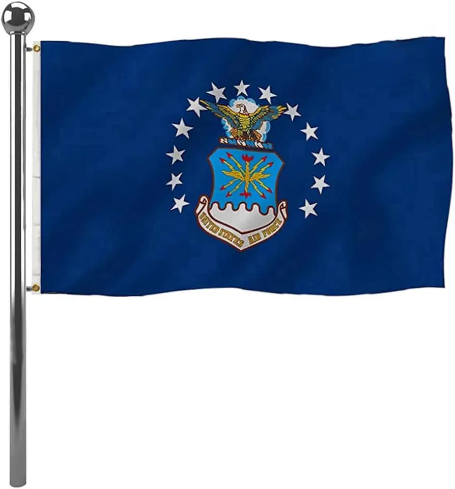 Jayus Embroidery US Air Force Military Flags 3x5 Outdoor Double Sided Heavy Duty United States Air Force Flag Banner with 2 Grommets