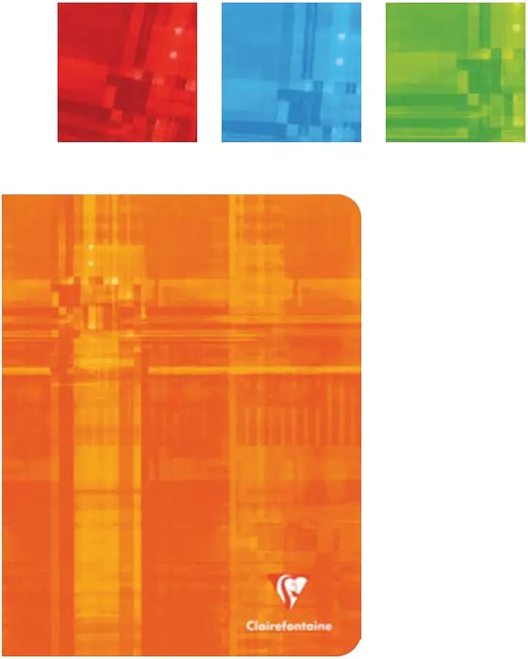 Clairefontaine 63682C Heft (DIN A5, kariert, 90g, 48 Blatt) 1 Stück farbig sortiert