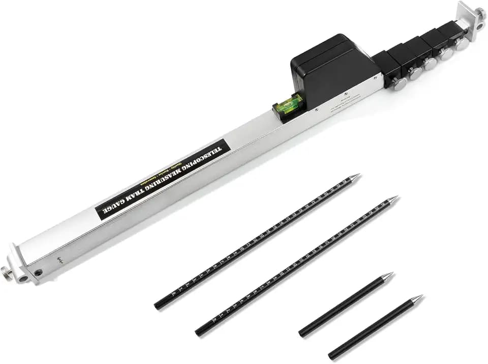 Telescoping Measuring Tram Gauge, 10 Feet High Precision Auto Body Frame Machine Measuring Ruler for Car Repair Tram Gauge Construction, Machinery Maintenance | Aluminum