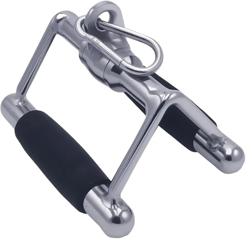 qibylift Premium LATZUG-Griff & Trizepsseil – Doppelter D-Griff & V-förmige Zugstange für Krafttraining, ideal für Kabelzugmaschinen und Kraftstationen | Rudergriff, Kabelzubehör & Gewichtestangen