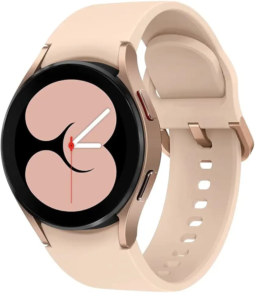Samsung Galaxy Watch4, Runde Bluetooth Smartwatch, Wear OS, Fitnessuhr, Fitness-Tracker, 40 mm, Gold (Deutche Version)