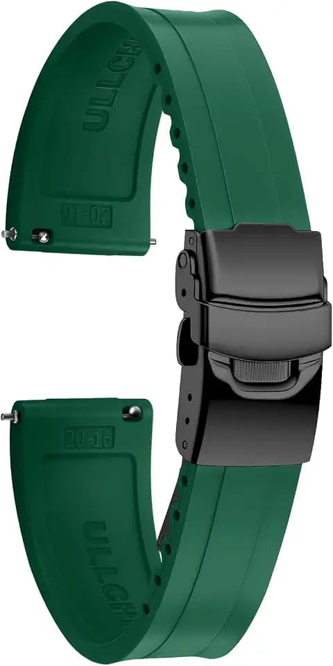 Watch Strap Watch Band 20mm 22mm Man Waterproof Quick Release Bands Sport Replacement Strap Soft FKM Rubber Watchband