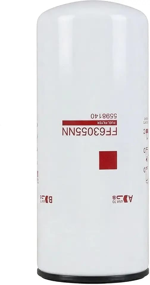 Fuel Filter Spin-On 4.74" OD x 4" ID x 11.50" Length Compatible with Cummins QSK19 QSK19-G5 Heavy-Duty Diesel Engine. Replacement for Cummins 5598140 Fleetguard FF63055NN