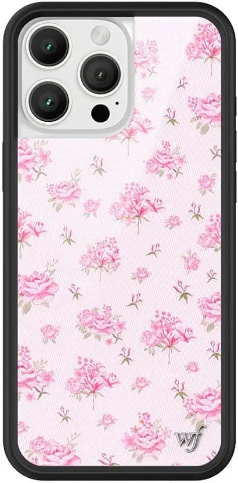 Wildflower Cases - iPhone 16 Pro Max Compatible - Forget Me Not Floral Pink