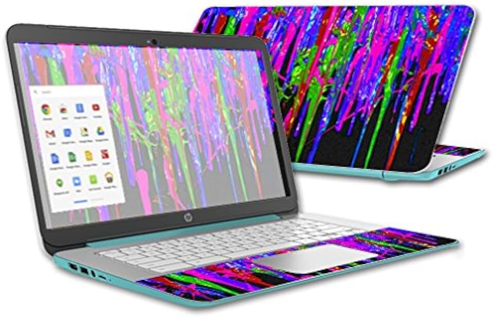 MightySkins Skin Compatible with HP Chromebook 14 (2015) case wrap Cover Sticker Skins Drips