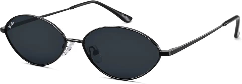 Pro Acme Retro Oval Small Cat Eye Sunglasses for Women, 90s Polarized Trendy Shades, Narrow Y2k Fashion Glasses
