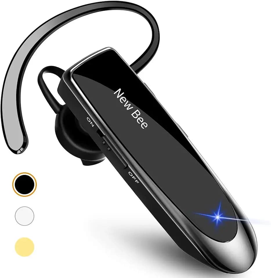 New Bee V5.0 Bluetooth Headset Wireless Handsfree Headset, Black
