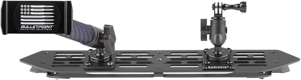 Bulletpoint RubiGrid Dash Mount Platform Phone Holder for 2018-2023 Wrangler JL (NOT 4xe) + 2020-2023 Gladiator - Jeep Compatible Multi-Device Mount