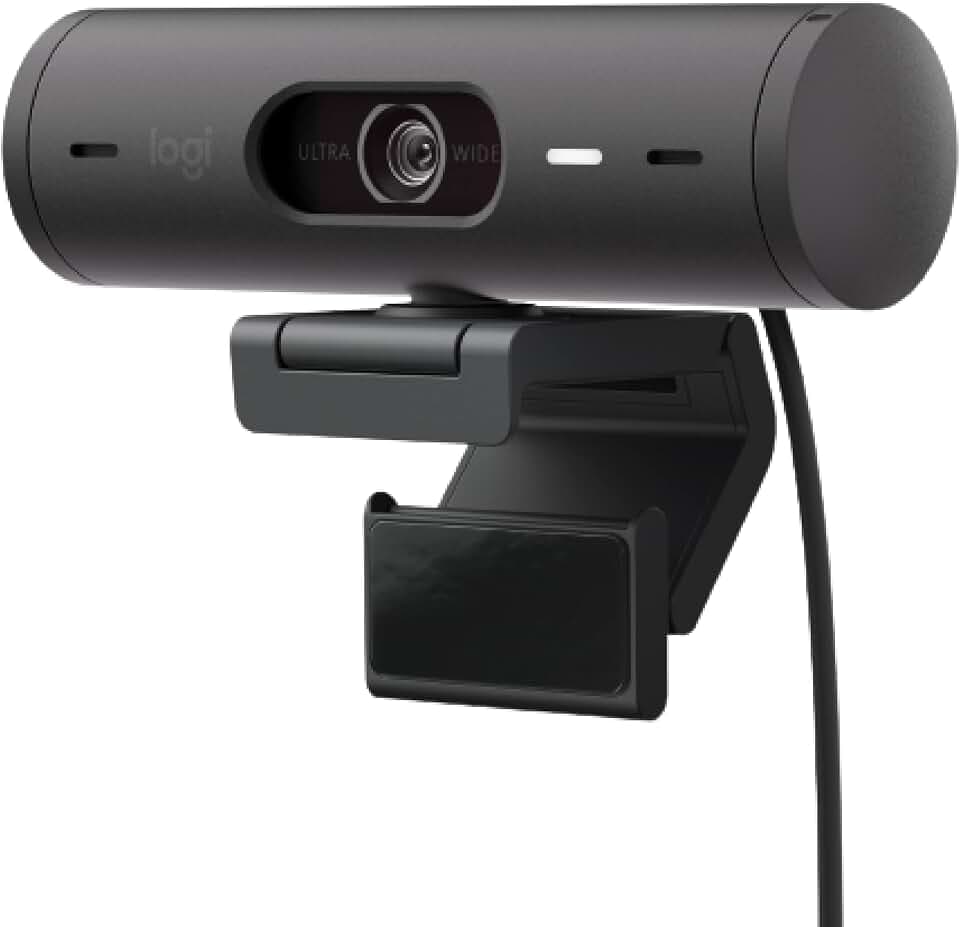Logitech Brio 501 Full HD Webcam Auto Light Correction Show Mode - Black
