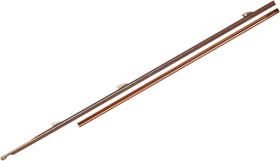 CRESSI Stainless Steel Shaft for Spearguns - Ø 7,0 mm - for Medium-Big Sized Fish- Threaded Fin Shaft - Designed in Italy