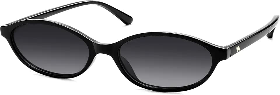 Polarized Retro Oval Sunglasses for Women Y2k 2000s Cateye AR82382