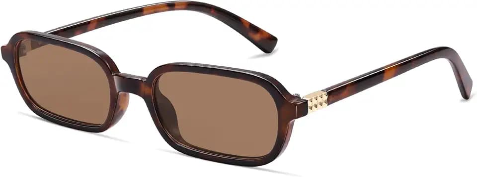 Appassal Retro Rectangular Sunglasses for Women Vintage 2026 Fashion Trendy Funny Small 90s Square Sunnies AP3698
