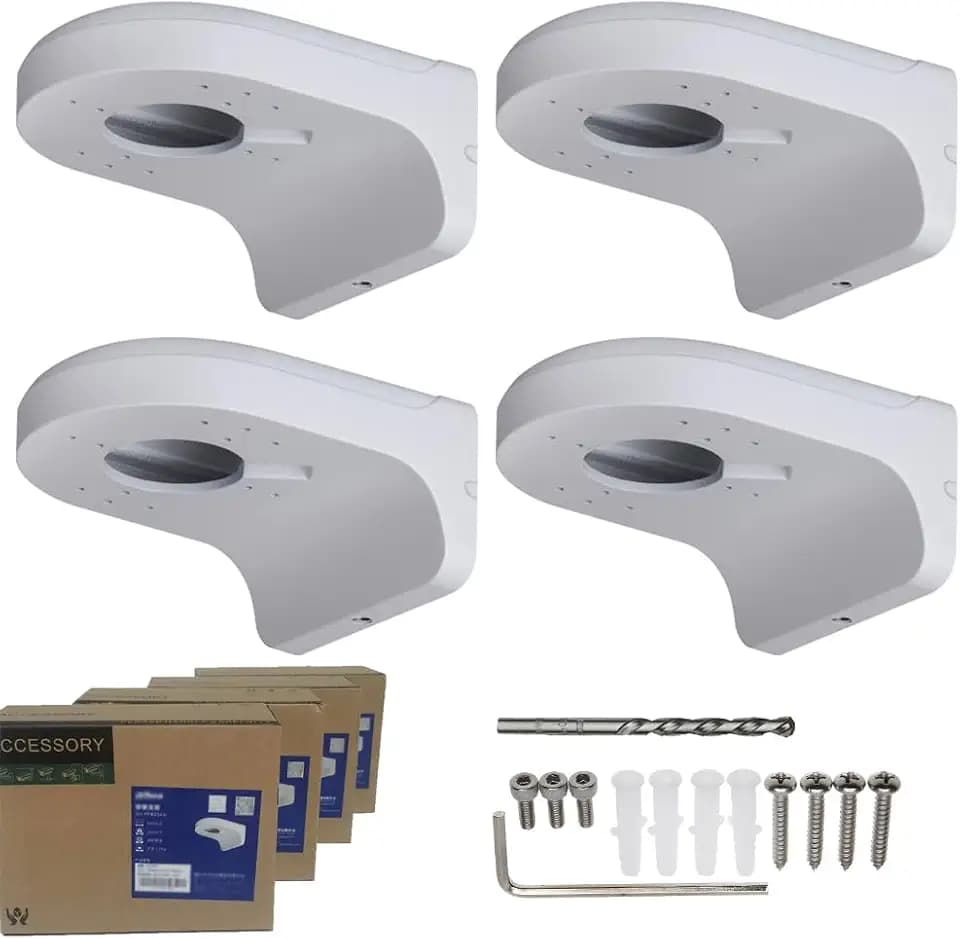 PFB204W Water-Proof Wall Mount Bracket for IP Camera, 4 Pack