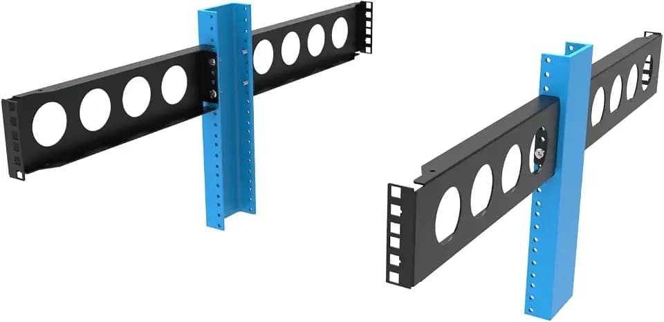 2U 2 Post Server Rack Depth Extender Conversion Kit, 4 Pieces