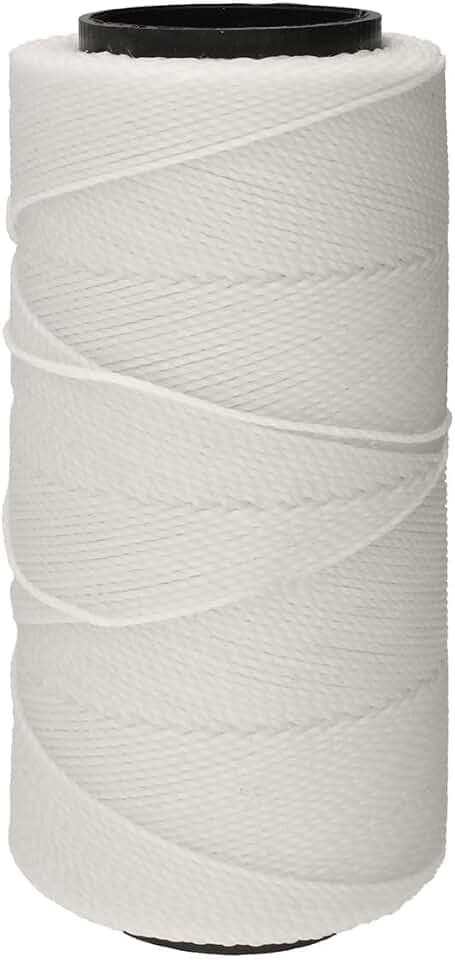 The Beadsmith Knot It Waxed Polyester Cord – Extra White Color – 0.7mm Diameter – Light Wax, 144 Meters (472 Feet) Per Spool – Make Jewelry, Macrame, Friendship Bracelets and DIY Crafts