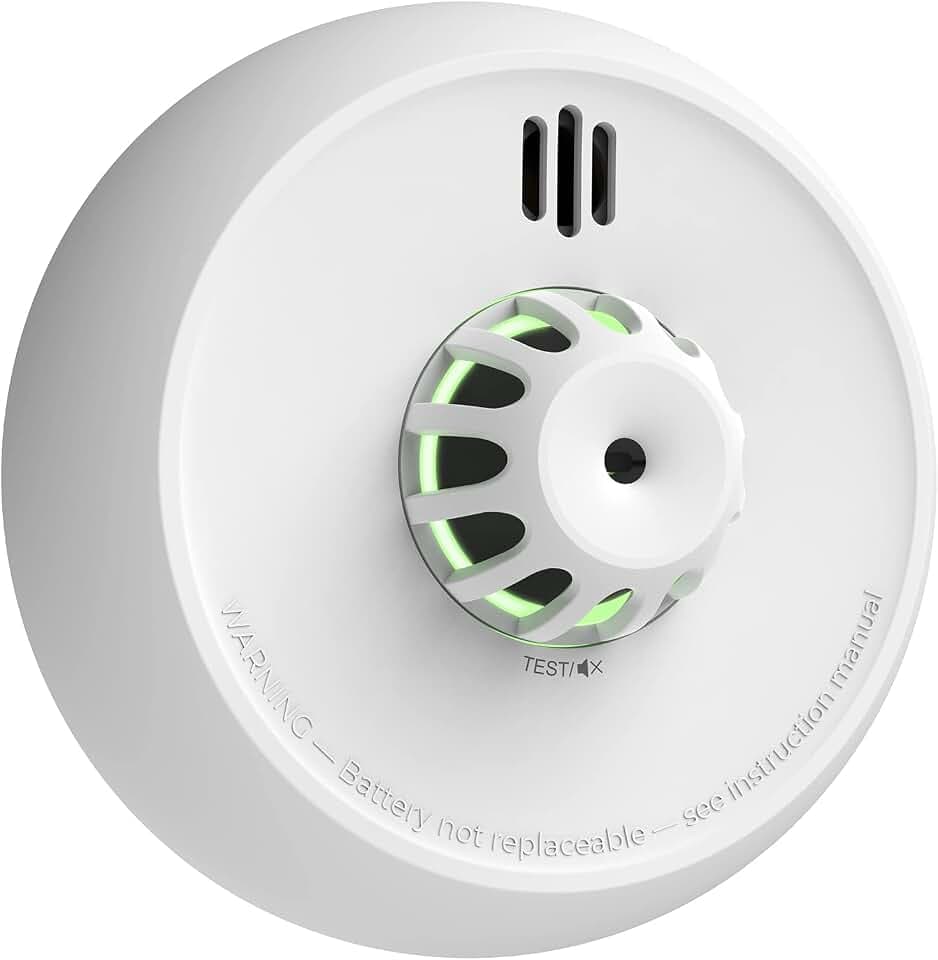 X-Sense funkvernetzter Hitzemelder mit versiegelter 10-Jahres-Batterie und einfacher Installation, Wärmemelder kompatibel mit Basisstation, XH02-M, 1-Pack