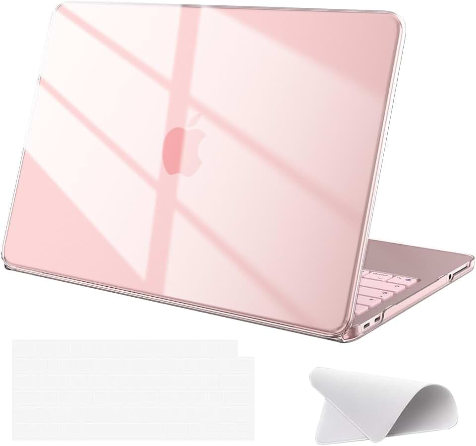 Case Compatible with MacBook Neo 13 inch A3404 A18 Pro Chip, Released in 2026, Hard Plastic Shell Cover for Mac Book Neo 13", Blush Clear