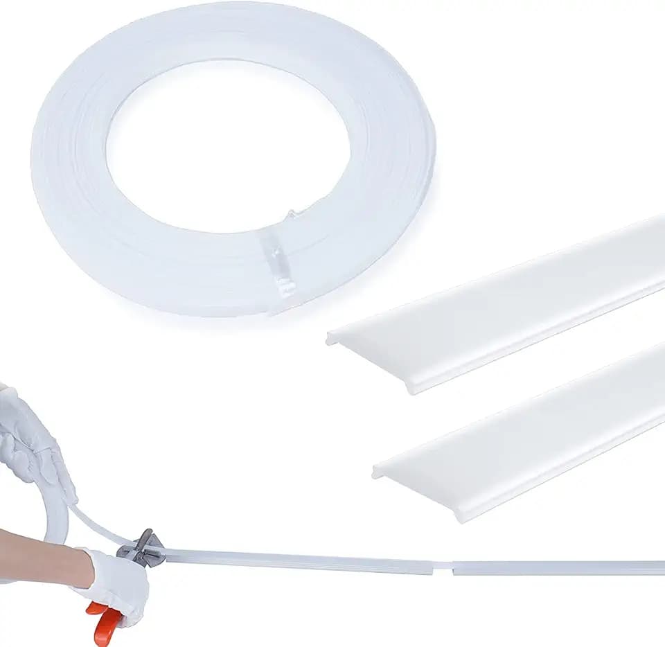 Muzata 100FT Milky White LED Channel Cover, UV Proof for U102 U103, LC22