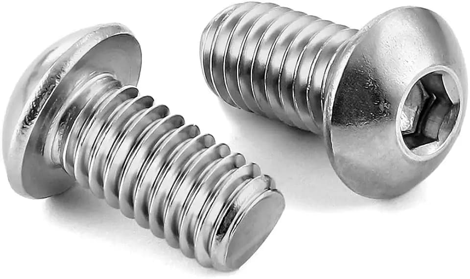 1/4-20 x 3/8" Button Head Socket Cap Bolts Screws, 50 PCS