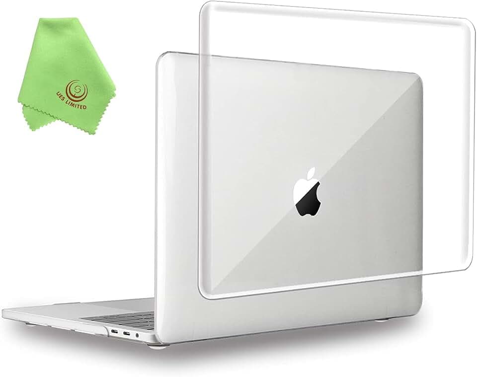 UESWILL Case for MacBook Pro 15 inch 2016-2019 with Touch Bar,Crystal Clear