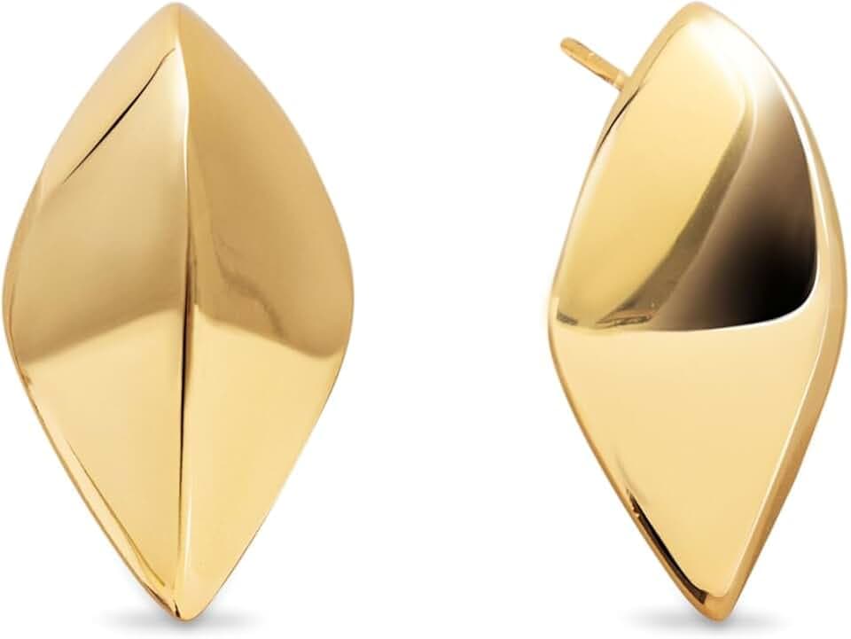 SINGULARU Gio Ohrringe aus Messing mit 18-karätigem Gold oder Rhodium, Schmuck für Damen