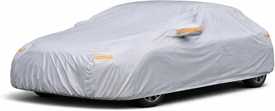 Hatchback Car Cover Waterproof All Weather Universal Fit for Mazda 3 Hatchback, Civic Hatchback, Corolla Hatchback, Audi A3 80 90, Hyundai Accent, Ford Fiesta,Tempo Escort Small Sedan Protection