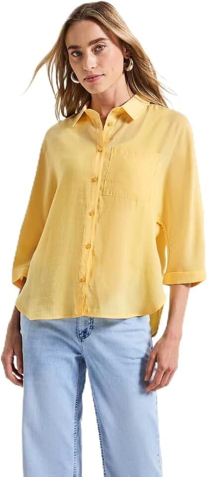 Street One Damen Dolman Hemdbluse