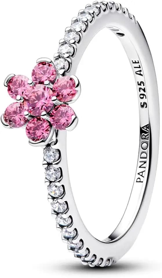 Pandora Sparkling Pink Flower Ring 194499C02 Damenring