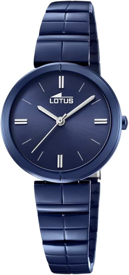 Lotus Damenuhr Analog aus Edelstahl 316l Blau