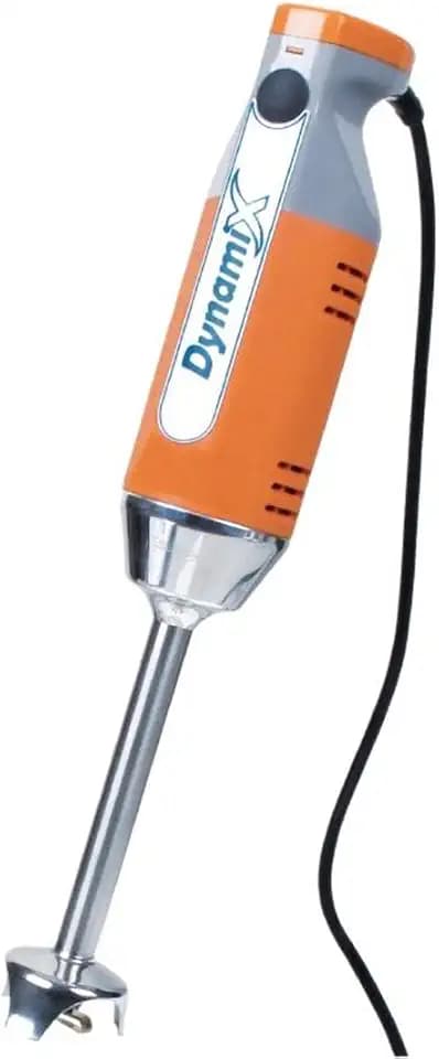 Dynamic 220 W Dynamix Stabmixer MX050, Orange, Abnehmbarer Schaft: 160 mm, Profi-, Titanbeschichtetes Messer, Variable Geschwindigkeit bis zu 13 000 U/min, CF001