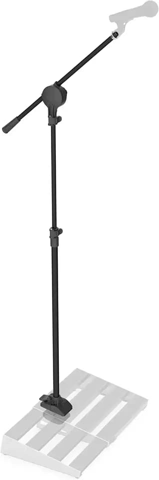 D'Addario XPND Pedal Board Mic Stand - Guitar Pedalboard Accessories - Works With XPND 2 and Most 2 Row, Rail Style Pedalboards