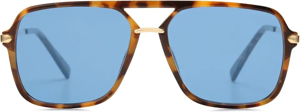 SOJOS Retro Rechteckige Polycarbonat Sonnenbrille SJ2229