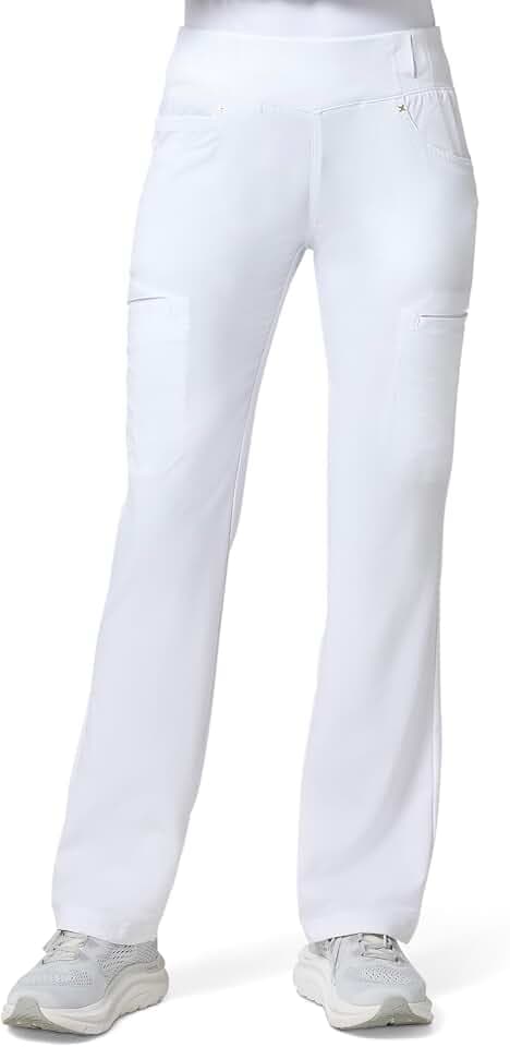Cherokee Iflex Scrubs for Women Straight Leg Scrub Pants with 6 Pockets