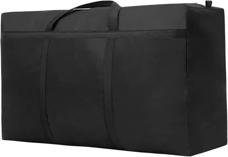 Janety 300L Große Aufbewahrungstasche, 1 Stück verdickte groß Kleidung Storage Bag Organizer mit Reißverschluss, großraumtasche um bettzeug zu transportieren xxl Reisetasche Tragetasche, 116x55x46