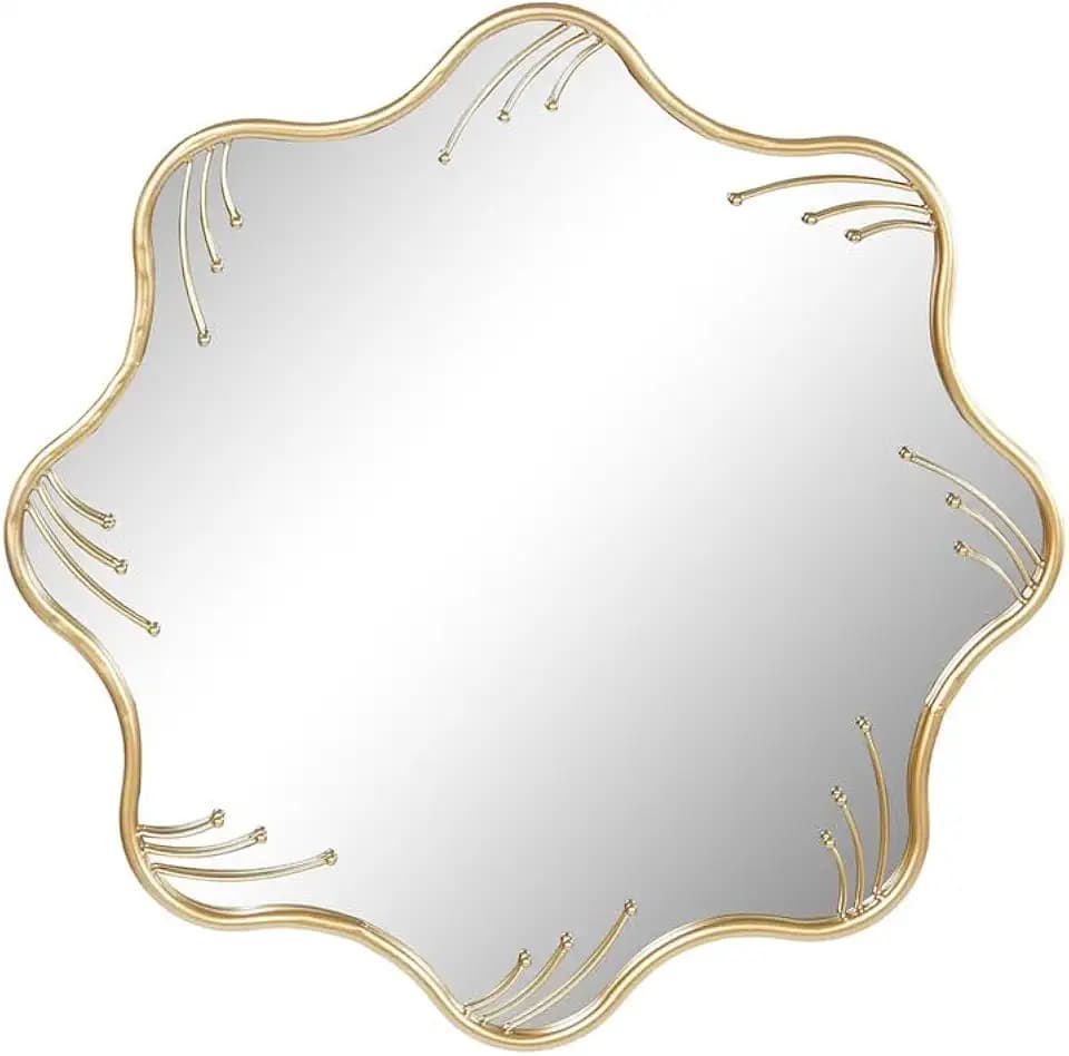 Wandspiegel Gold Metall Glas 73 x 2 x 73 cm