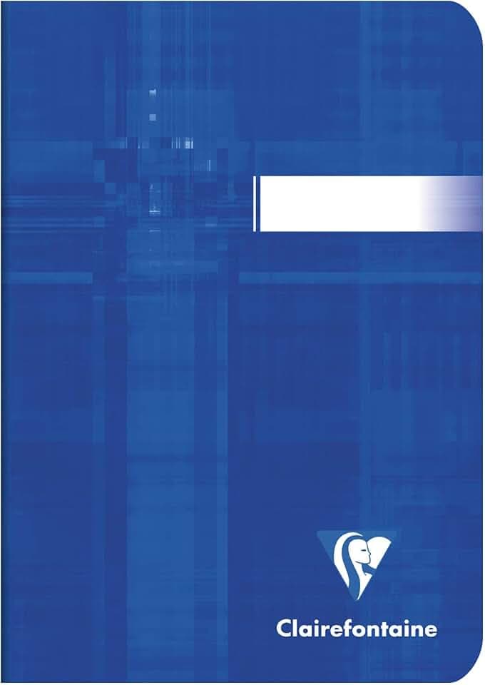 Clairefontaine 3640C - Packung mit 10 Heften DIN A6, geheftet, blanko, 90 g, 48 Blatt, farbig sortiert, 1 Pack