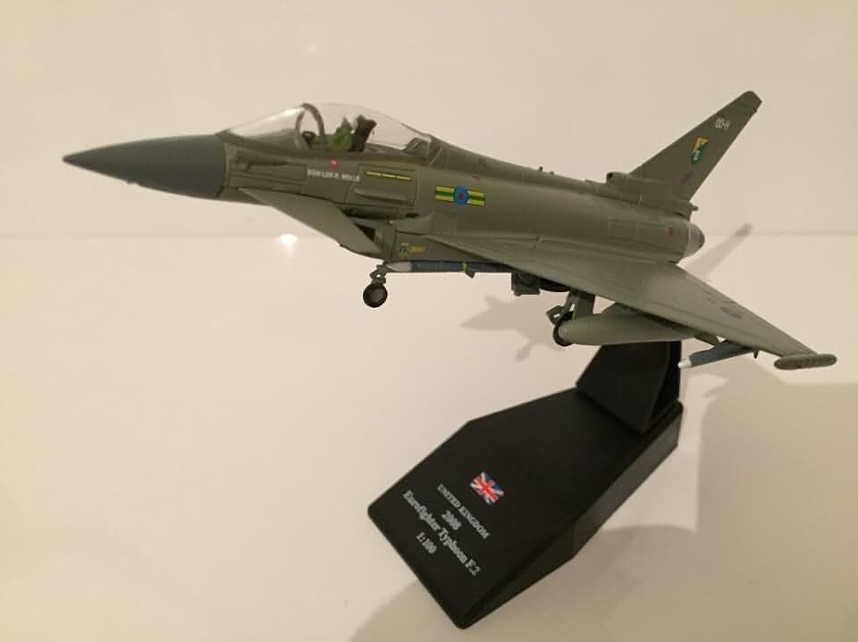PGS Models 1:100 Scale 40607 - Royal Air Force Typhoon Die Cast Model