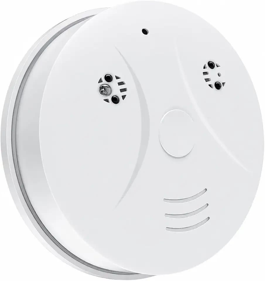 Security Camera Smoke Detector Camera 1080P WiFi Indoor Hidden with Night Vision Motion Detection Real-Time for Home Office Safety