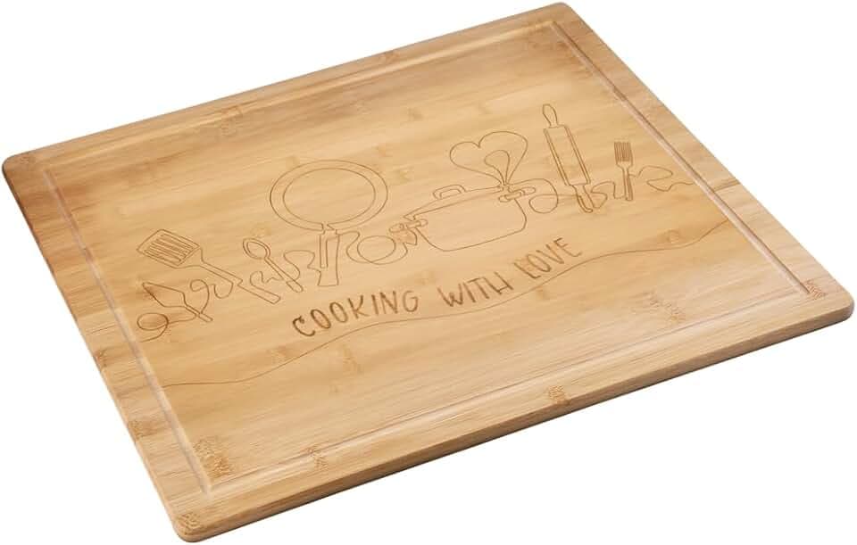 KESPER | Schneide- & Abdeckplatte- Cooking with love, 56x50 cm | 5859813
