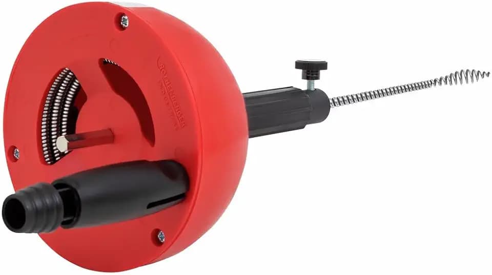 ROTHENBERGER Industrial Rohrreinigungsspirale 4,5 m lang |verstopfte Abflüsse | geeignet für Bohrmaschine & Akkuschrauber | Abflussreiniger | Abflussspirale | Rohrreinigung in Bad oder Küche 072990E