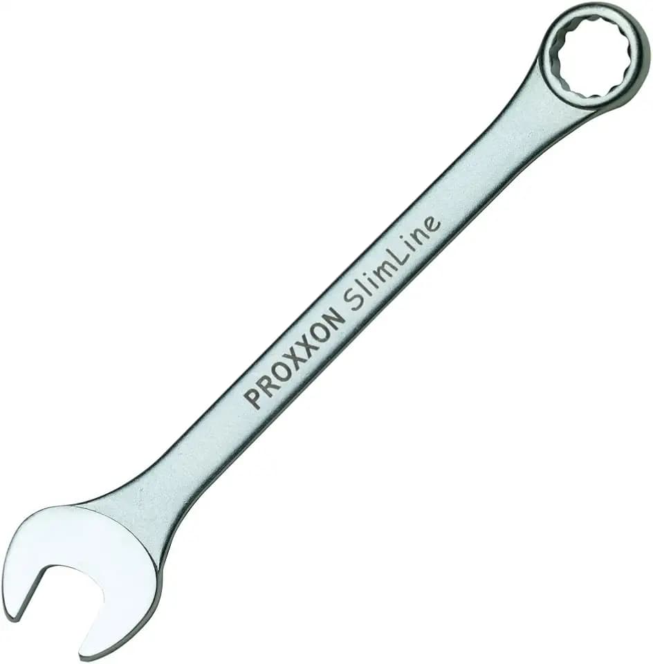 Proxxon 23932 Ring-Maulschlüssel SlimLine Größe 32mm - 15° abgewinkelt auf der Ringseite - Chrom-Vanadium Stahl