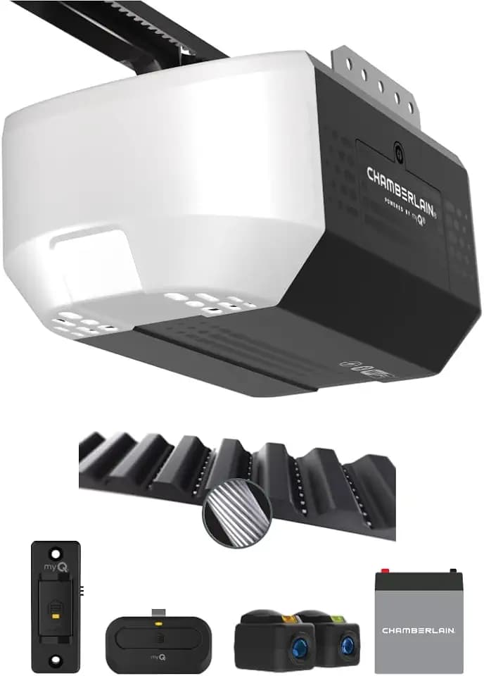 Chamberlain Belt Drive myQ Garage Door Opener, 1/2 HP w/Battery Backup