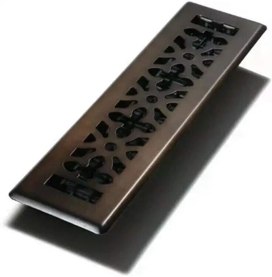 Decor Grates AGH212-RB 2-Inch by 12-Inch Gothic Bronze Steel Floor Register