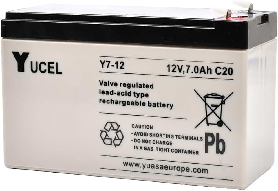 Clulite SLA-Akku, 12 V, 7 Ampere/Stunde, schwarz