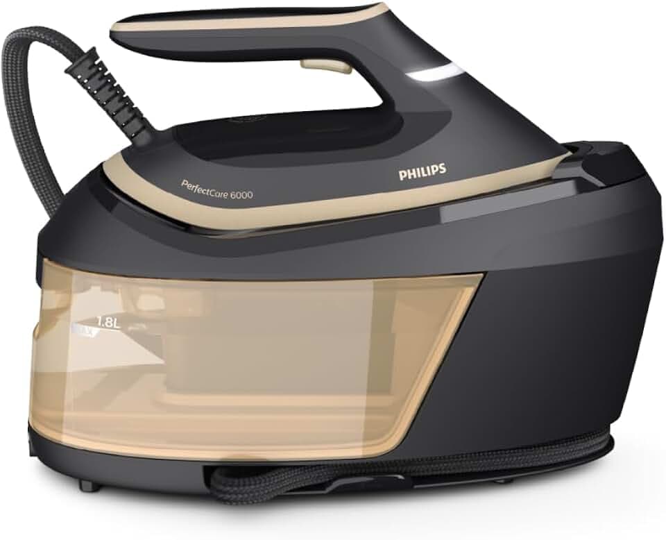 Philips Dampfbügelstation PerfectCare 6000 Serie, Schwarz, 2400 W