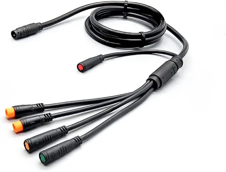 Elektrofahrrad 1T4 1T5 Wasserdicht Kabel Controller Licht Ebrake Drosselklappe Anzeige E-Bike Kabel Umbau Zubehör E-Bike Integrationskabel Wasserdicht 1-5 für KT Controller ADE