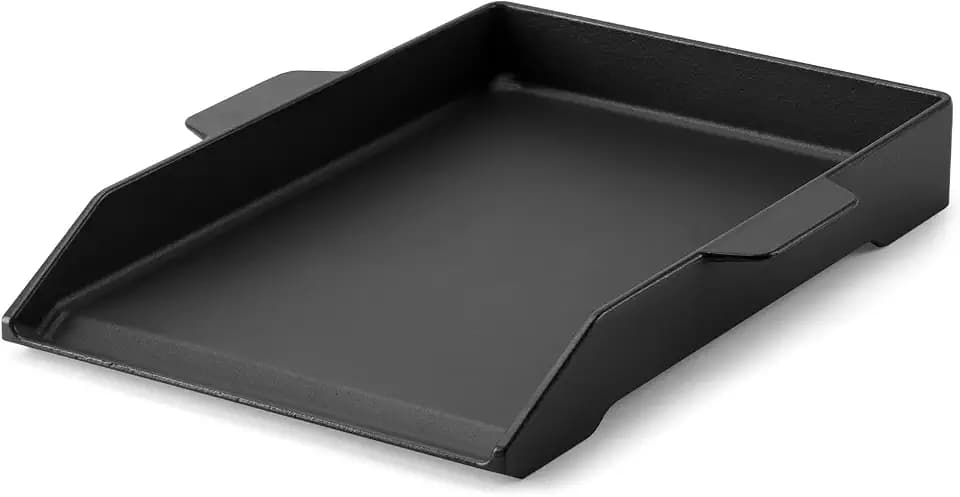 Universal Cast Iron Cooking Griddle for Grills and 2 Burner Range Oven