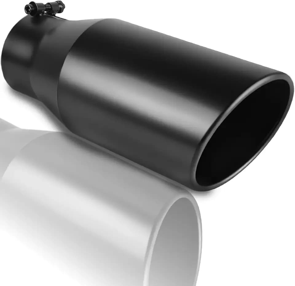 3.5 in Exhaust Tip, 3.5" Inlet 5" Outlet 12" Length, Bolt On